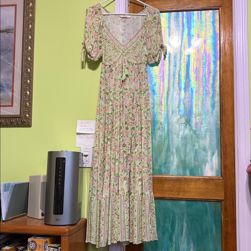 Arnhem Odessa midi dress in clover size xs AU 6